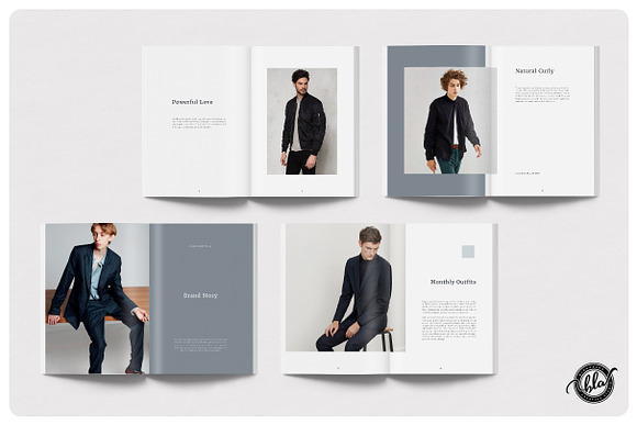 Canva Fashion Lookbook | Lifestyle in Magazine Templates - product preview 3