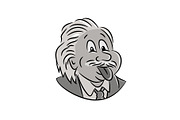Albert Einstein Sticking Tongue Out