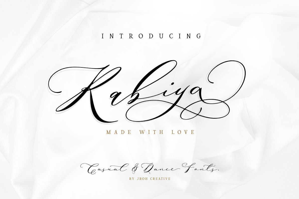 Rabiya Two Romantic Fonts in Script Fonts - product preview 8