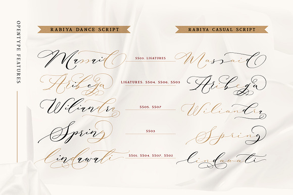 Rabiya Two Romantic Fonts in Script Fonts - product preview 10