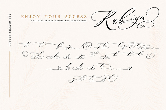 Rabiya Two Romantic Fonts in Script Fonts - product preview 14