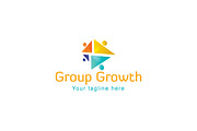 Group Growth Stock Logo Template