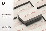 Rosewood - Business card template