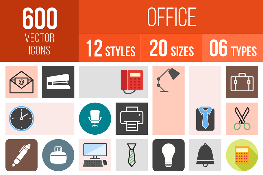 600 Office Icons