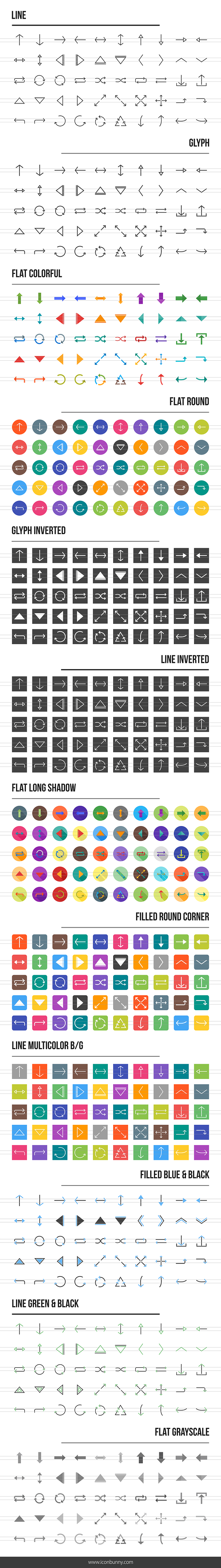 600 Arrows Icons in Graphics - product preview 1