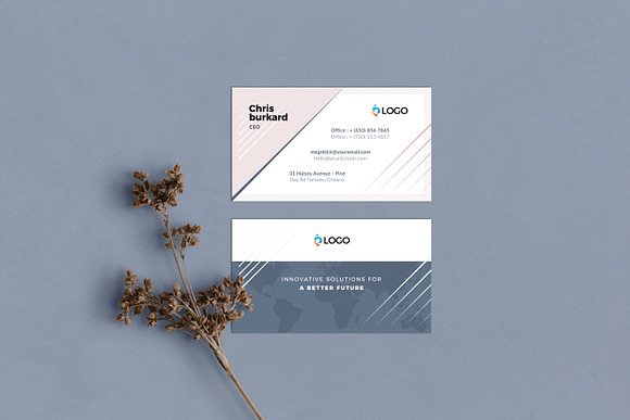 Minimal Business Card Template in Business Card Templates - product preview 1