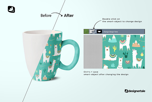 Ceramic Mug Set Mockup in Product Mockups - product preview 1