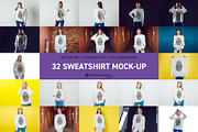 32 Sweatshirt Mock-Up Set