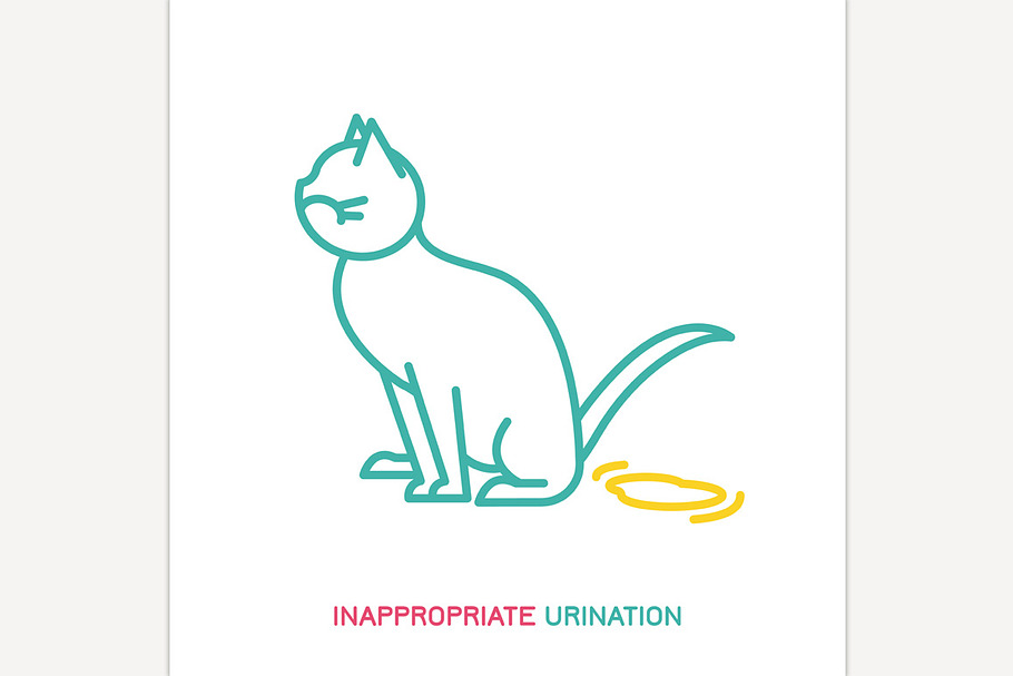 Cat inappropriate urination sign