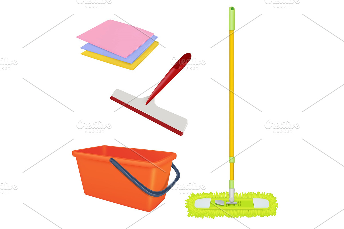 Cleaning service equipment. Bucket in Graphics - product preview 8