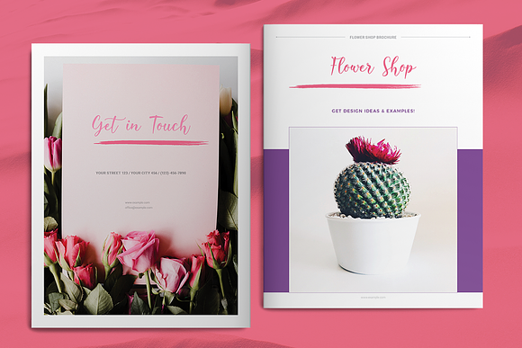 Florist Shop Brochure in Brochure Templates - product preview 1