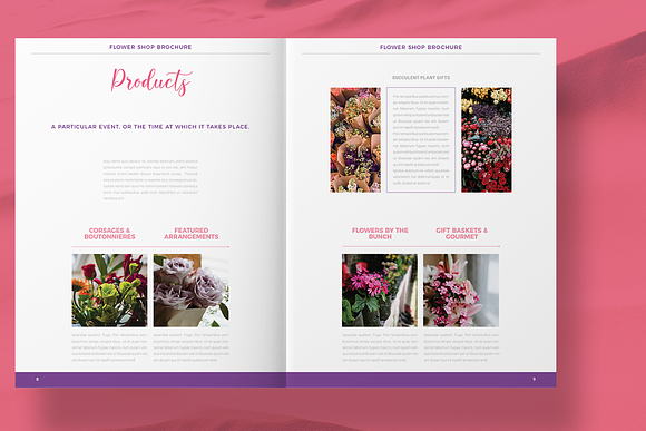 Florist Shop Brochure in Brochure Templates - product preview 5