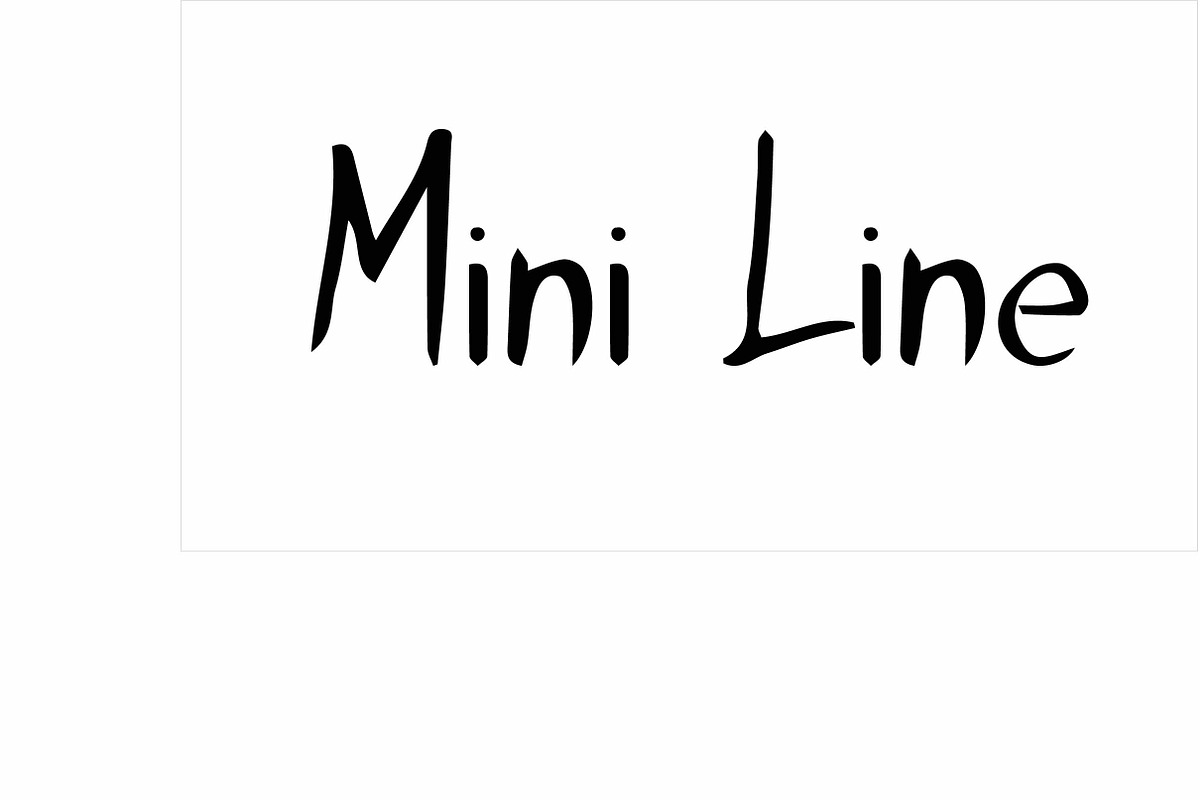 Mini Line in Script Fonts - product preview 8