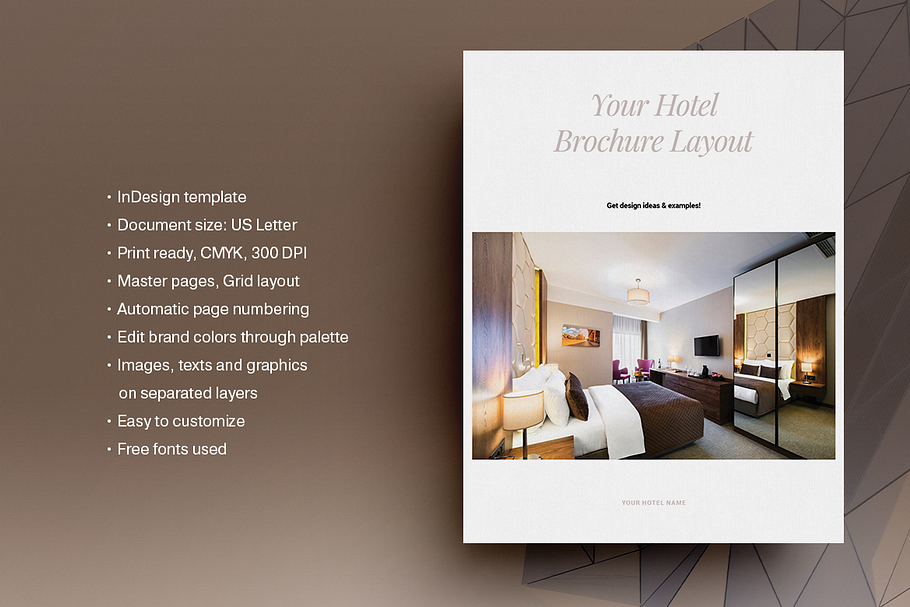 Hotel Brochure Template in Brochure Templates - product preview 8