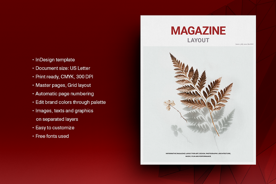 Lifestyle Magazine Layout in Magazine Templates - product preview 8