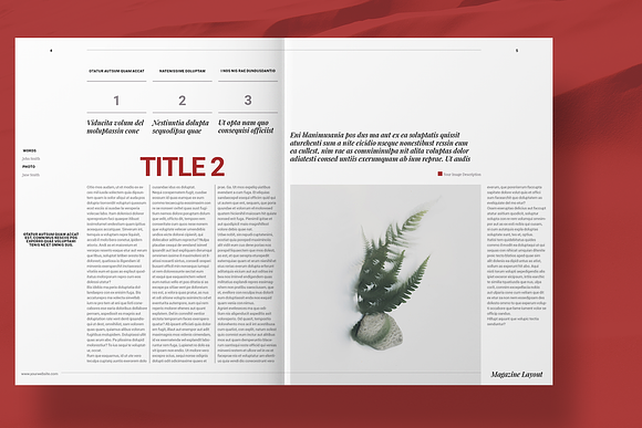 Lifestyle Magazine Layout in Magazine Templates - product preview 2
