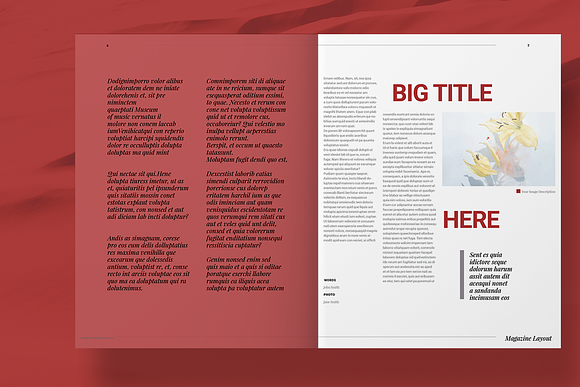Lifestyle Magazine Layout in Magazine Templates - product preview 3