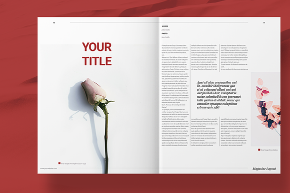 Lifestyle Magazine Layout in Magazine Templates - product preview 5
