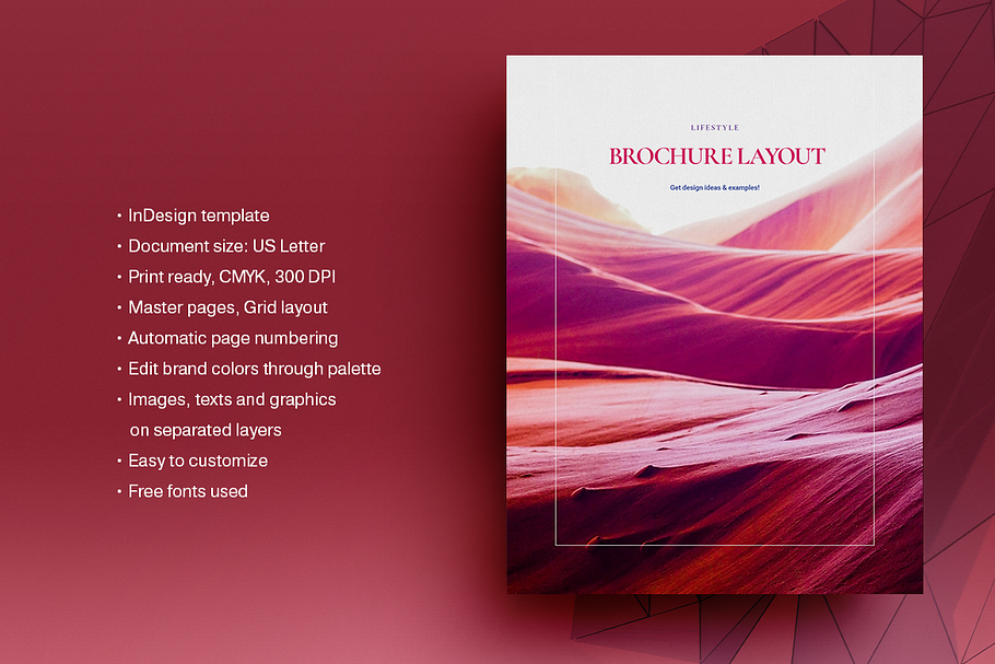 Lifestyle Brochure Layout in Brochure Templates - product preview 8