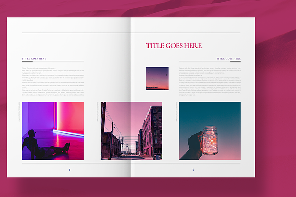 Lifestyle Brochure Layout in Brochure Templates - product preview 3