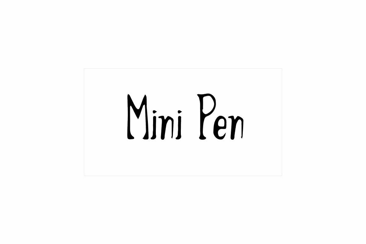 Mini Pen in Script Fonts - product preview 8
