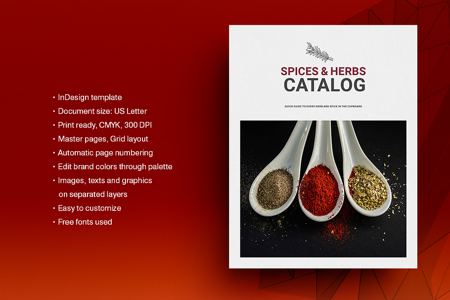 Spices Catalog in Brochure Templates - product preview 8