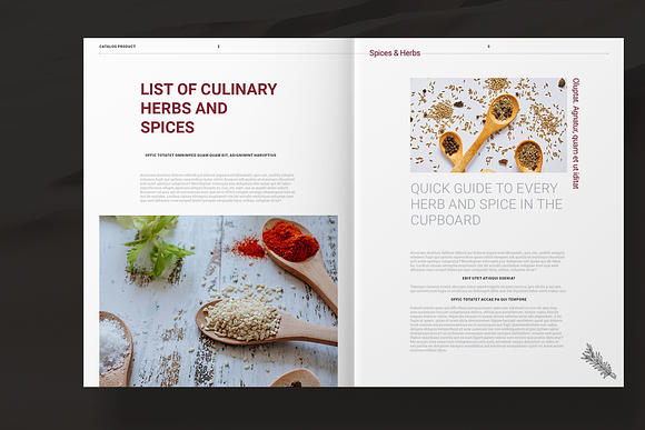 Spices Catalog in Brochure Templates - product preview 1
