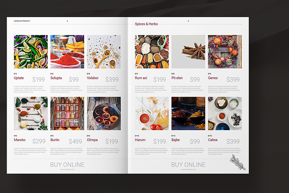 Spices Catalog in Brochure Templates - product preview 2