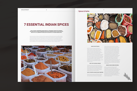 Spices Catalog in Brochure Templates - product preview 3