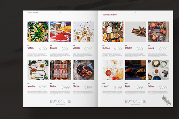 Spices Catalog in Brochure Templates - product preview 6
