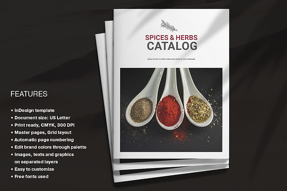 Spices Catalog in Brochure Templates - product preview 7