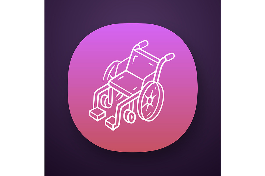 Manual wheelchair app icon in Icons - product preview 8