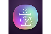 Garbage disposal app icon