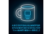 Personal cup, ceramic utensil icon
