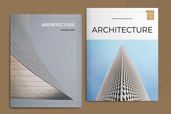 Architecture Magazine Layout in Magazine Templates - product preview 11