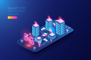 Isometric 5G smart city