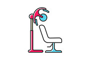 Stand hairdryer color icon