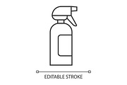 Spray bottle linear icon