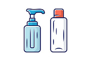 Empty reusable containers color icon