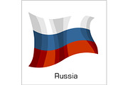 Russia flag, flag of Russian
