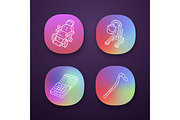 Disabled devices app icons set