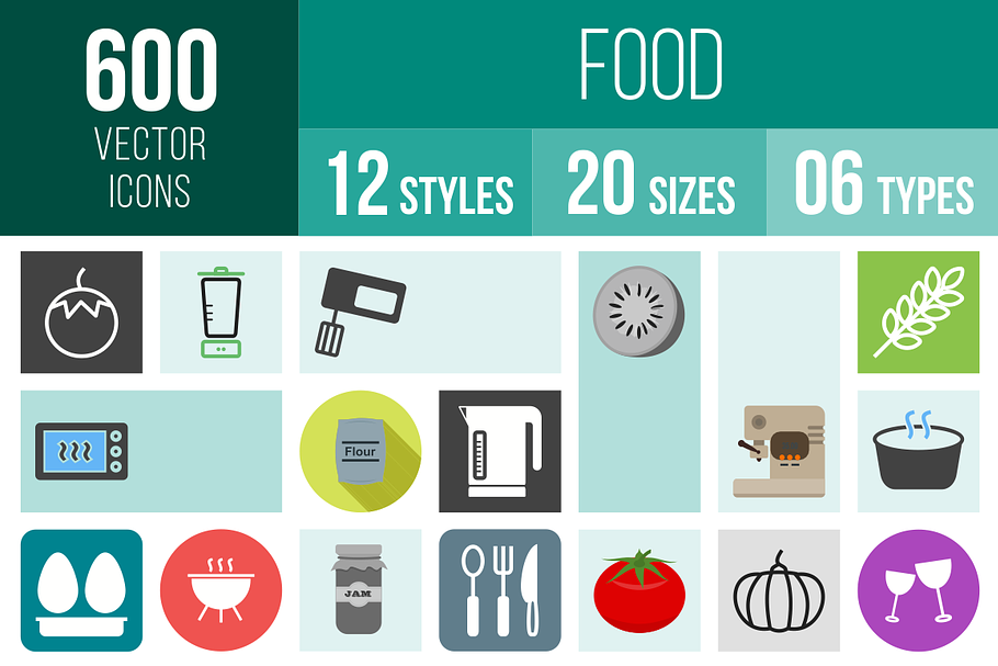 600 Food Icons