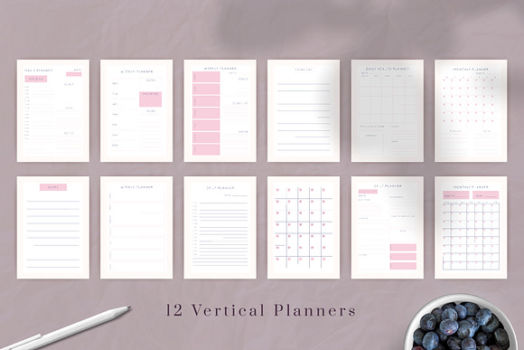 CANVA VERTICAL PLANNERS in Stationery Templates - product preview 1