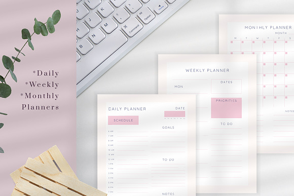 CANVA VERTICAL PLANNERS in Stationery Templates - product preview 3