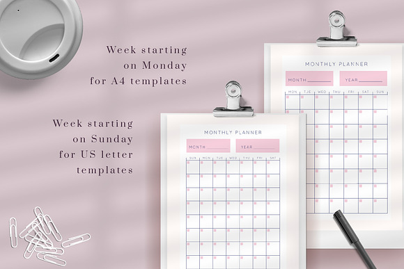 CANVA VERTICAL PLANNERS in Stationery Templates - product preview 4