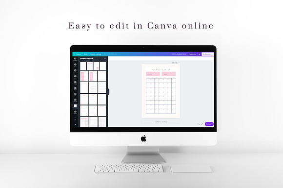 CANVA VERTICAL PLANNERS in Stationery Templates - product preview 5