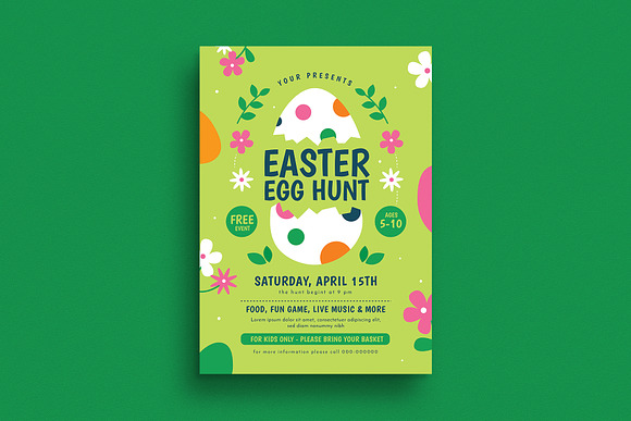 Easter Egg Hunt Event Flyer in Flyer Templates - product preview 2