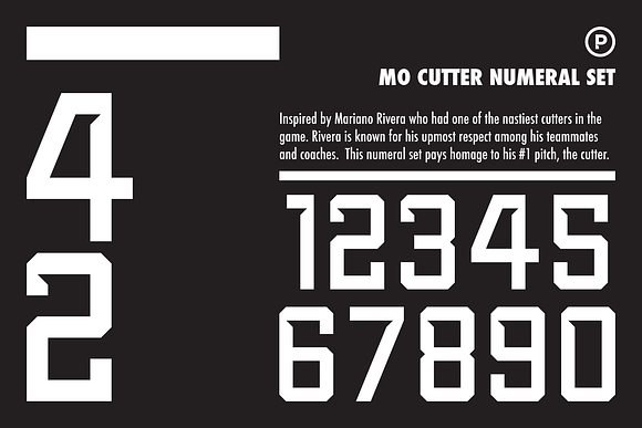 Mo Cutter Numeral Set in Serif Fonts - product preview 3