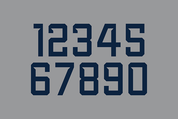 Mo Cutter Numeral Set in Serif Fonts - product preview 5