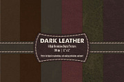 6 Dark Leather Digital Textures